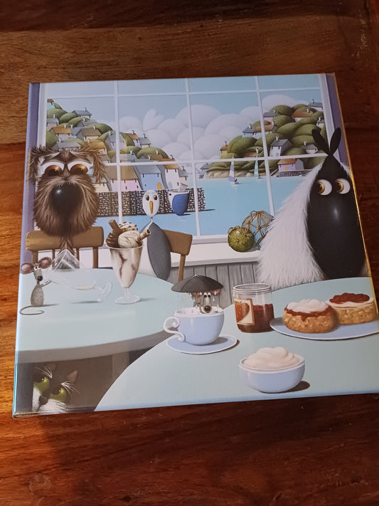 SIMON CLARKE Artwork - Cream Tea with Ewe