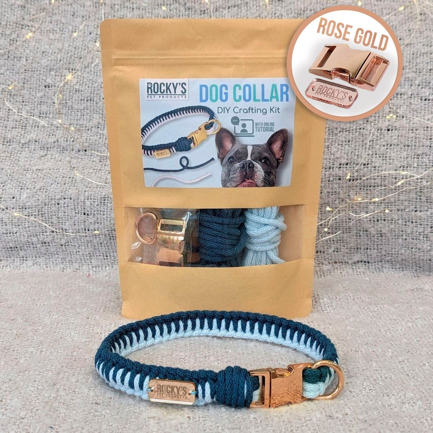 Make Your Own Dog Collar Craft Kit - BLUE