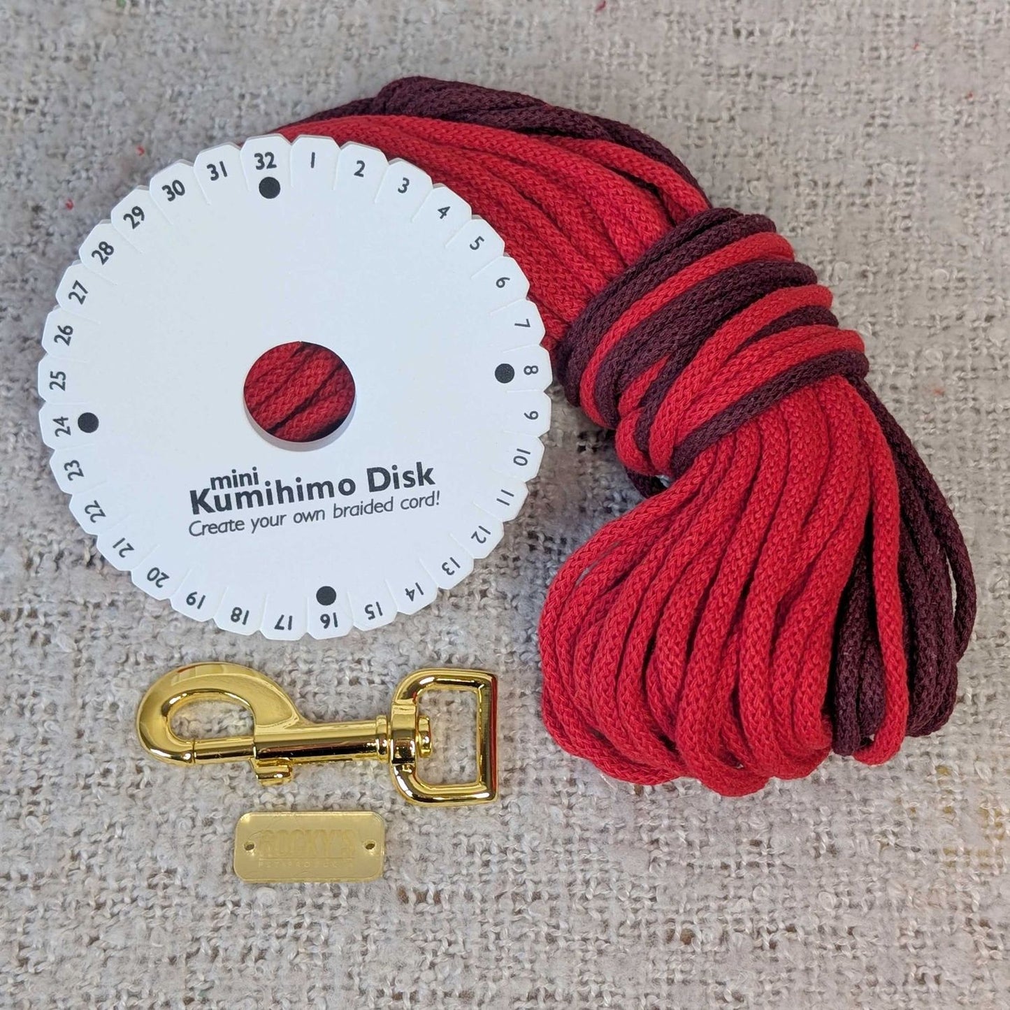 Make Your Own Dog Lead Craft Kit - Valentine's Day Heart Pattern