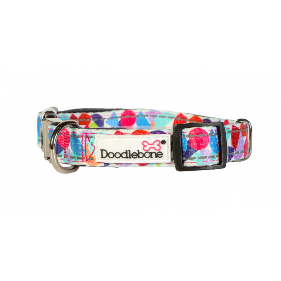 DOODLEBONE Padded Dog Collar - ABSTRACT