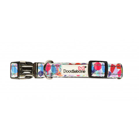 DOODLEBONE Padded Dog Collar - ABSTRACT