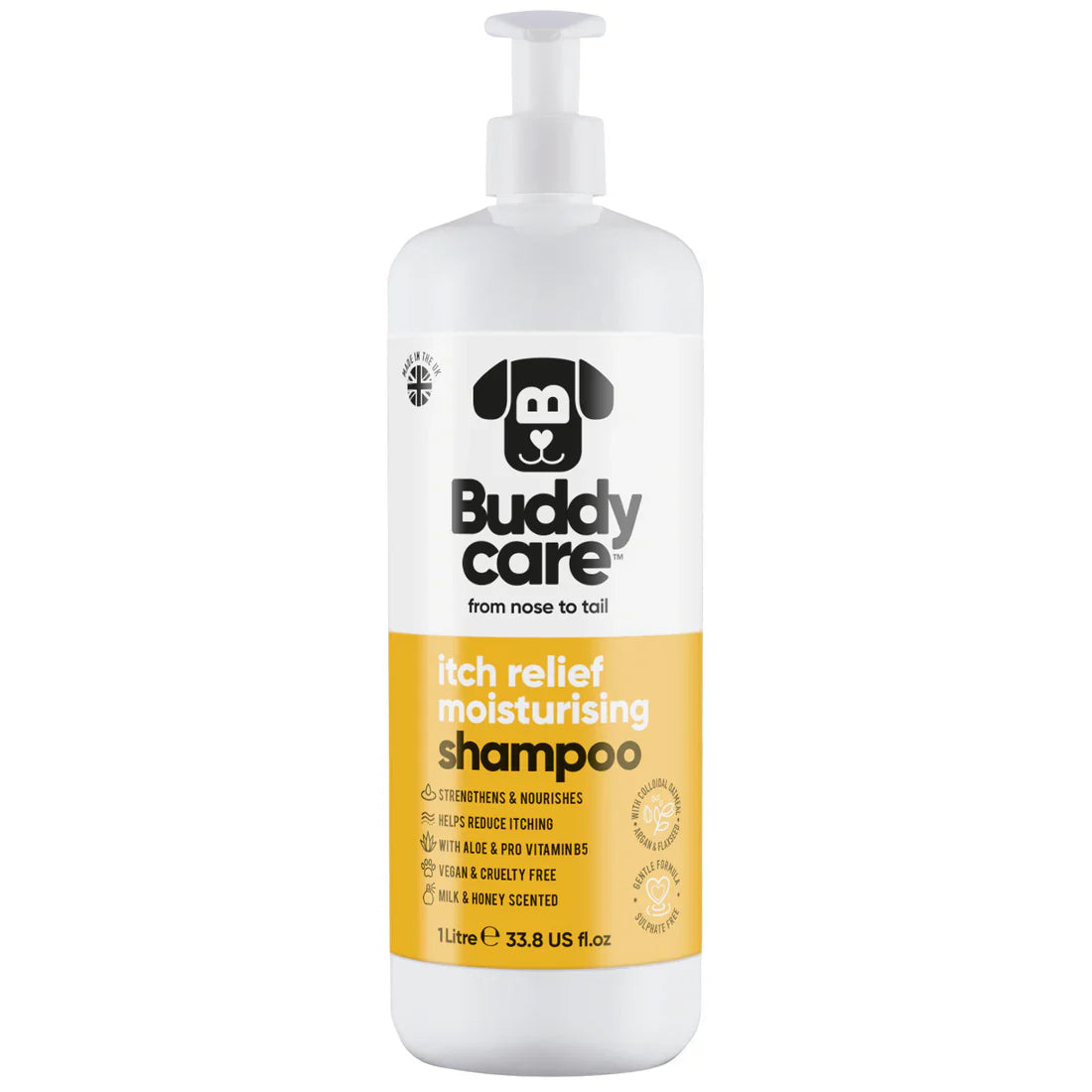 Buddy Care Itch Relief Milk & Honey Dog Shampoo – 500ml