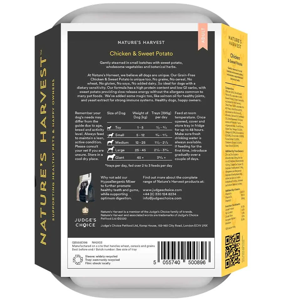 Grain Free Chicken & Sweet Potato - Adult