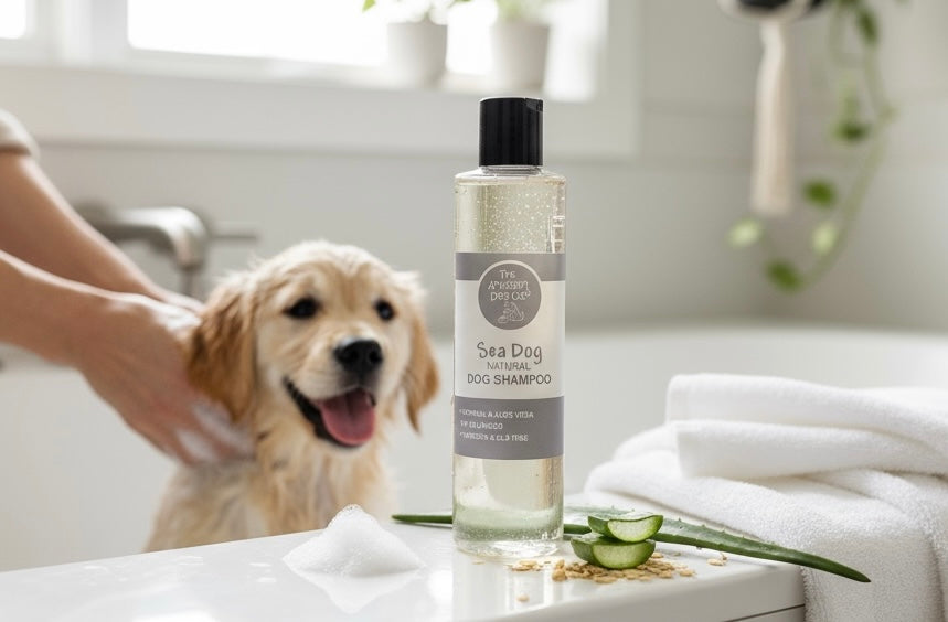 Natural Oatmeal and Aloe Vera Handmade Dog Shampoo