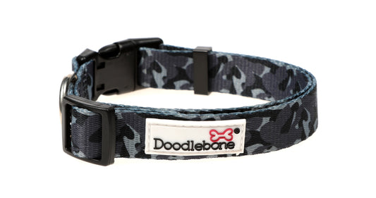 DOODLEBONE Dog Collar - SMOKEY CAMO