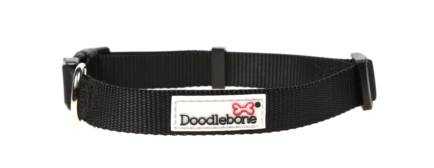 DOODLEBONE Dog Collar and Lead Set - COAL