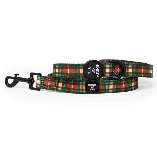 Tartan Me Up - Red & Cream Tartan Design Dog Lead