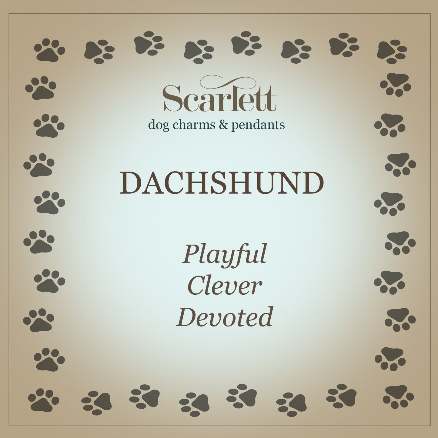Dachshund Silver Dog Charm Bracelet