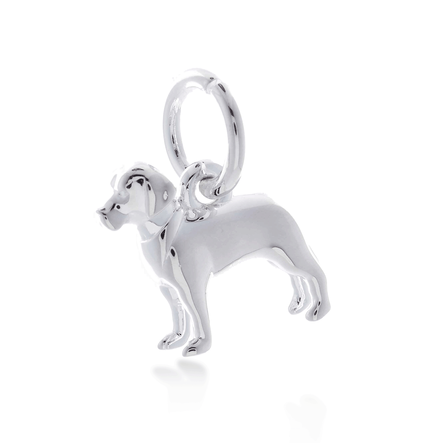 Labrador Silver Dog Charm