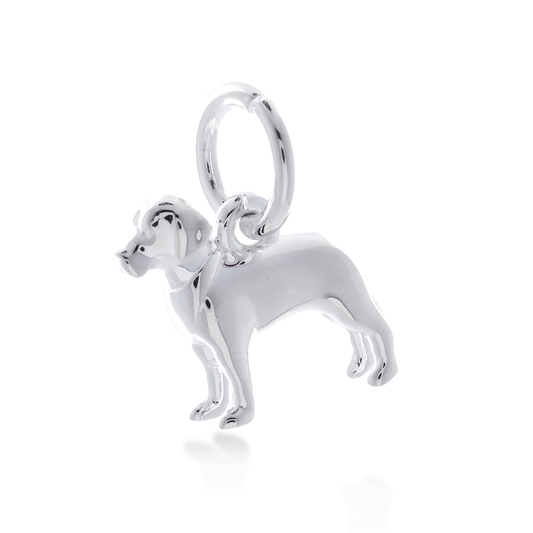 Labrador Silver Dog Charm