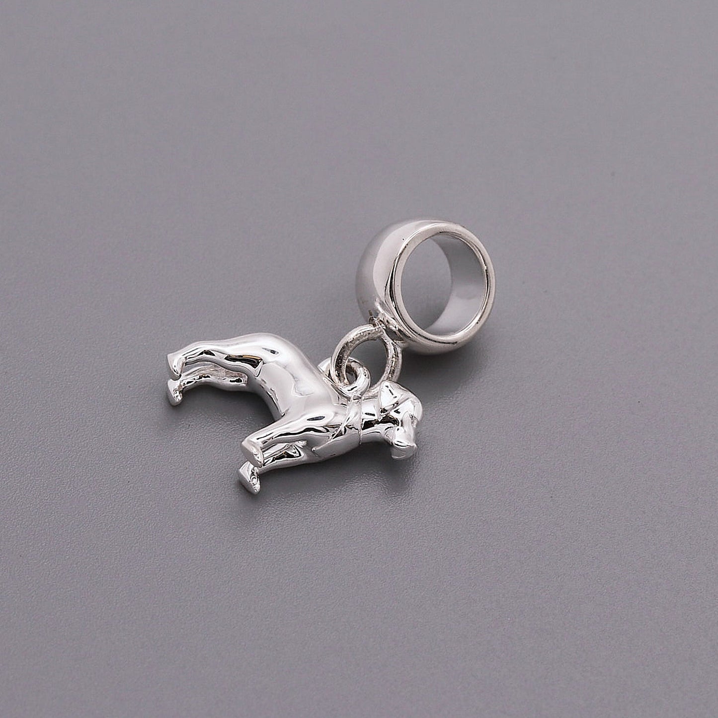Labrador Silver Dog Charm