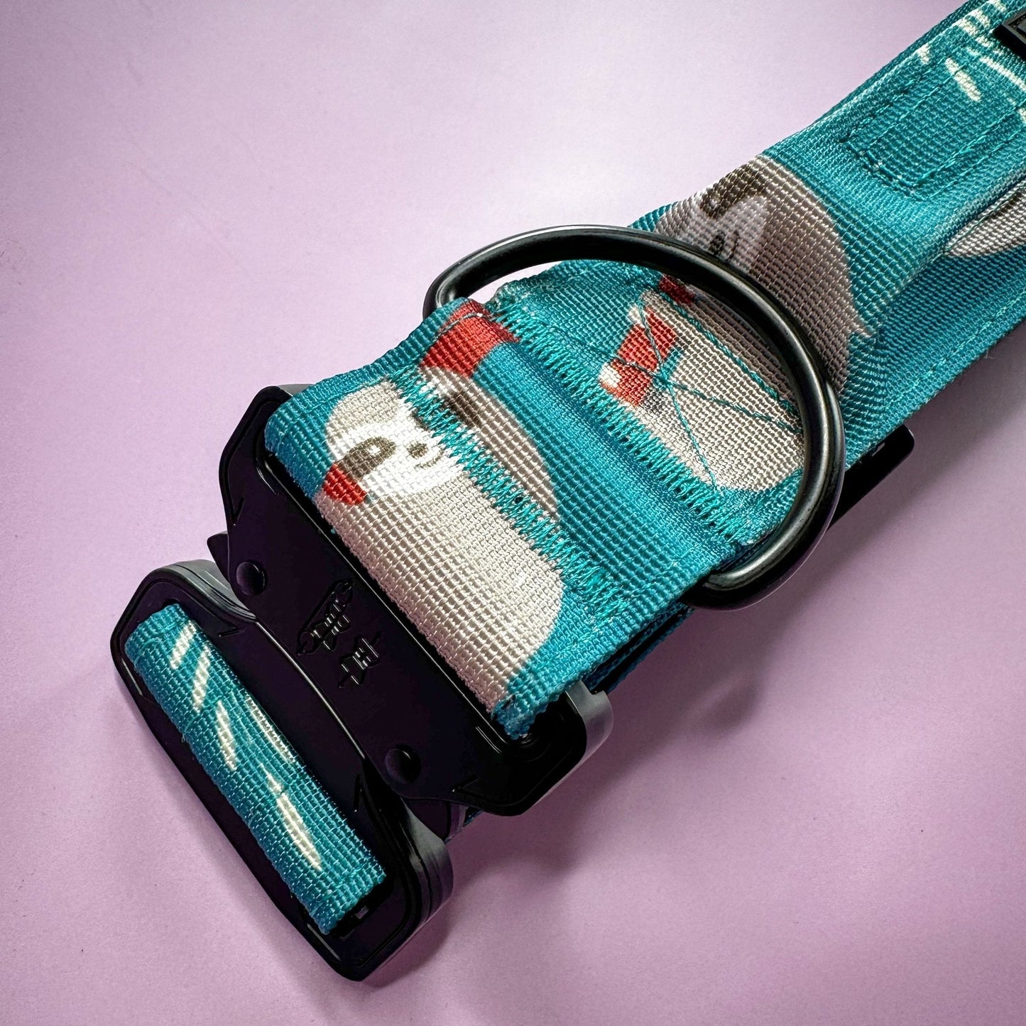 Lazy Sloth Tactical Dog Collar with Handle – Durable & Stylish for Large Dogs