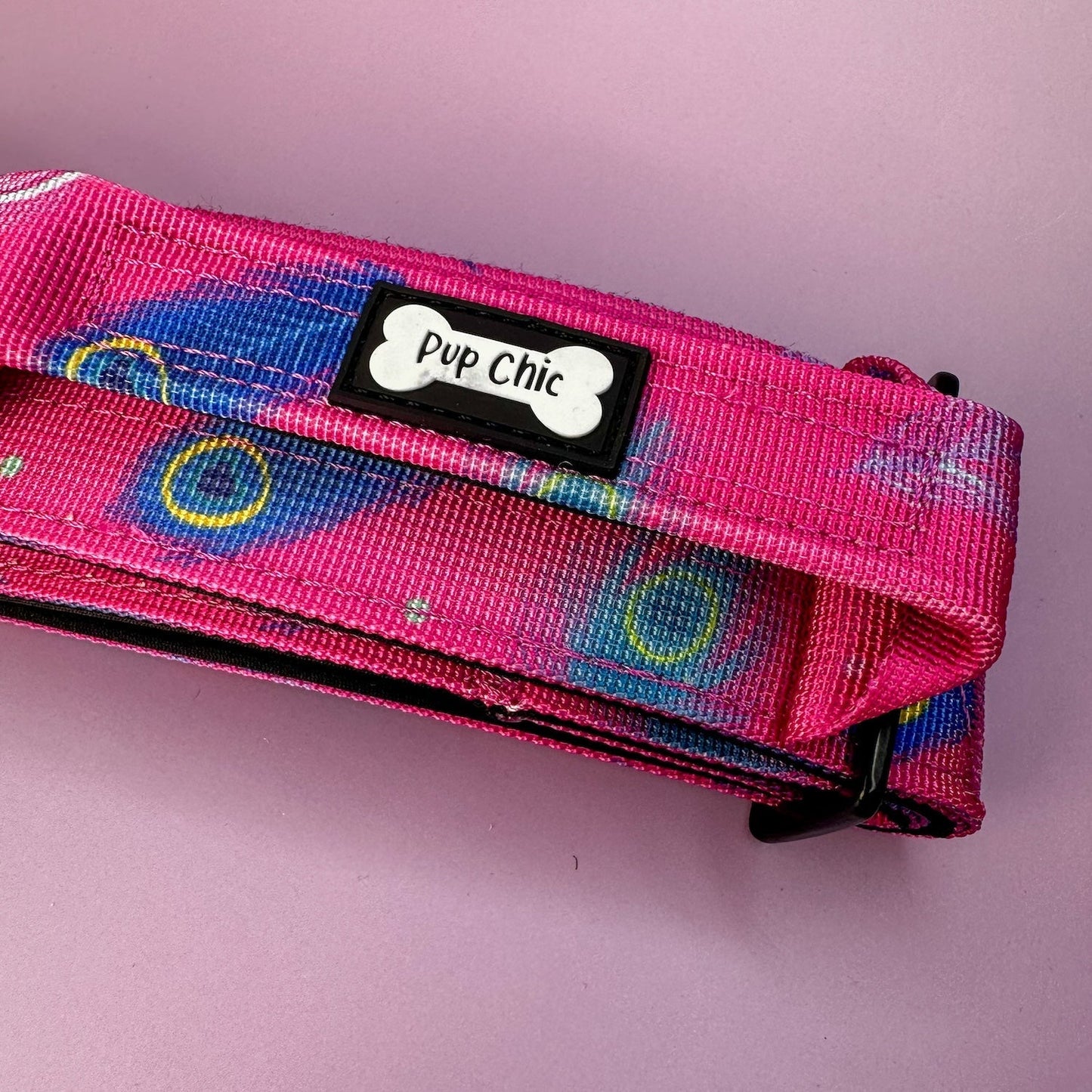 Peacock Power Tactical Dog Collar with Handle