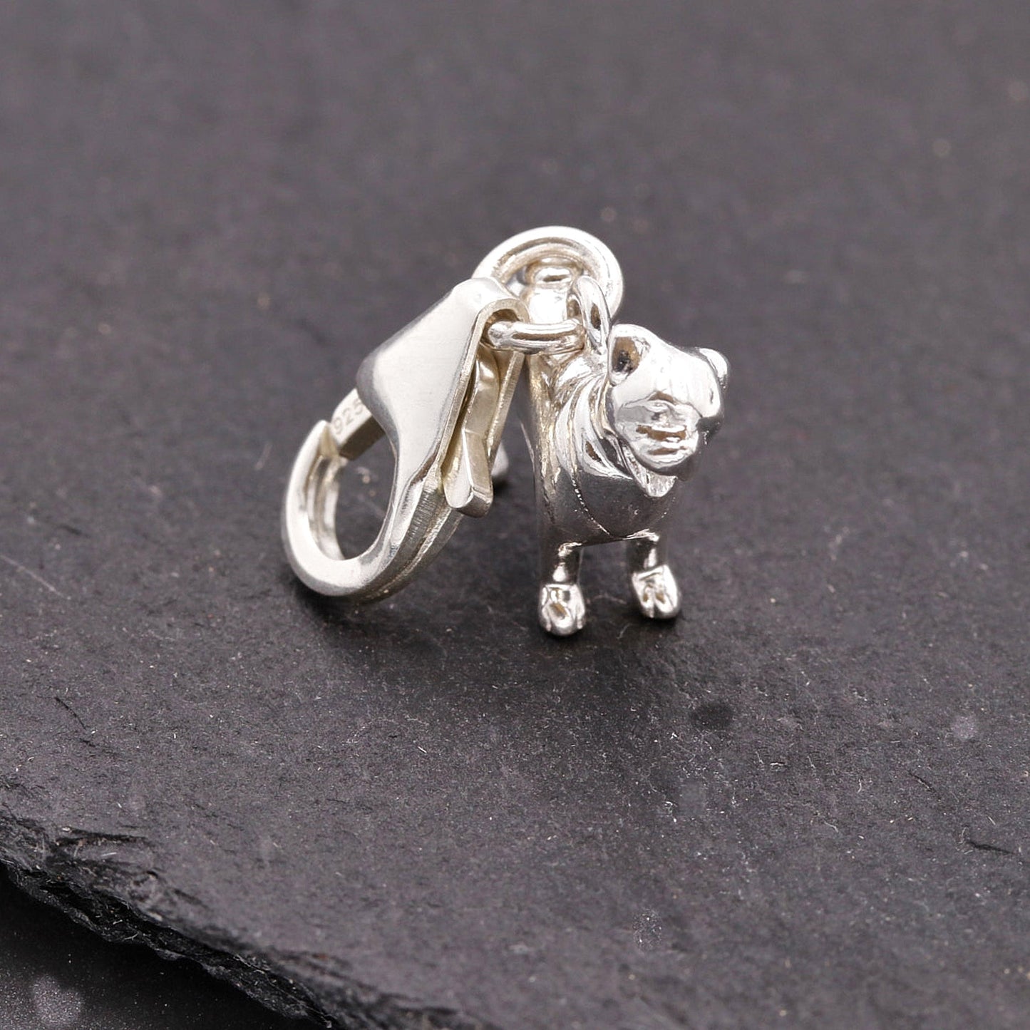 Pug Silver Dog Charm