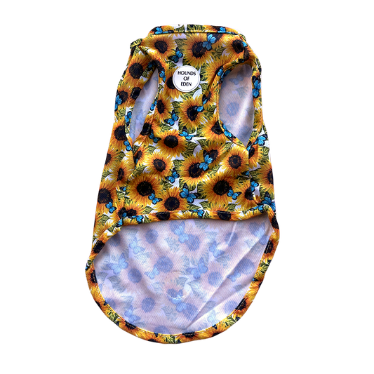 Sunflower Flutter Dog Cooling Vest