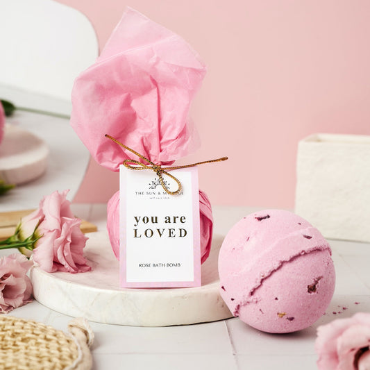 You Are Loved - Rose Bath Bomb Self-Love Soak